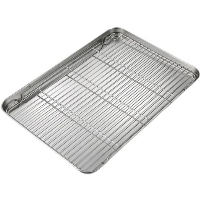 Rk Bakeware China Foodservice Stainless Steel Footed Wire Grate