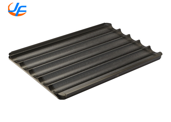 RK Bakeware China Foodservice 49035 5 パン グラス ユニロック アルミ バゲット パン パン