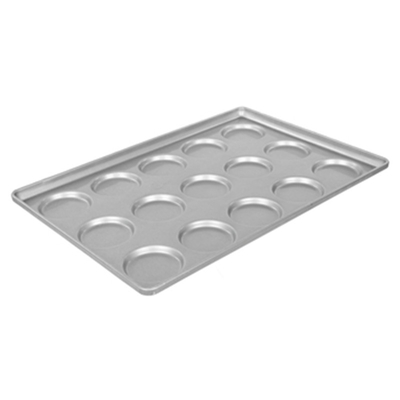 RK Bakeware中国は3インチAluminumizedの鋼鉄ハンバーガー パン鍋の焼ける皿を艶をかけた