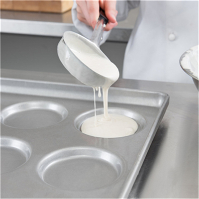 RK Bakeware中国は3インチAluminumizedの鋼鉄ハンバーガー パン鍋の焼ける皿を艶をかけた
