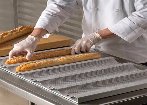 RK Bakeware 中国 食品サービス NSF 5 パン アルミ製パン皿 ノンスティック ワイドスロット バゲット フランスパンパン
