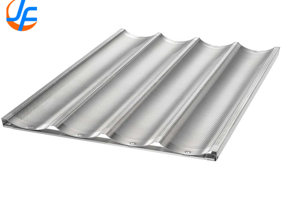 RK Bakeware 中国 6 フルート アルミ バゲット パン 18 &quot;x 26&quot; グラス