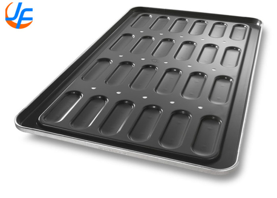 RK Bakeware 中国-52435 グラス化 粘りのない 18 模具 アルミ化 鋼 ホットドッグ パン トレイ