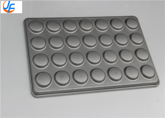 RK Bakeware China Foodservice 42425 ガラスのアルミニ化鋼 15 模具 3.42オンス ハンバーガーパン トレイ マフィン トップ クッキー パ