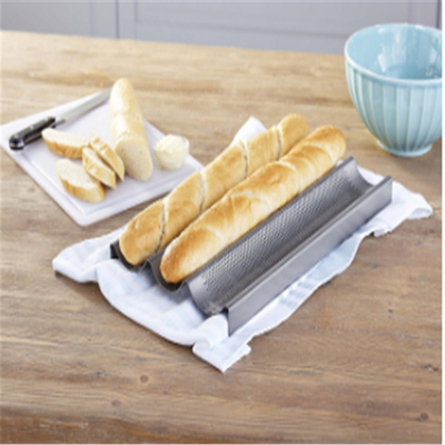 RK Bakeware 中国 食品サービス NSF フルサイズ 16 メートル 5 列 ノンスティック アルミ バゲット パンパン トレイ