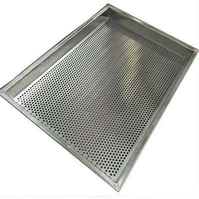 RK Bakeware China Foodservice NSF カスタム 4 サイド 穿孔式 304 ステンレス スチール ドライ トレイ