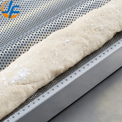 Rk Bakeware 中国-49053 5 パン ノンスティック 600*400 アルミ ユニロック バゲット トレイ / フランスパンパン