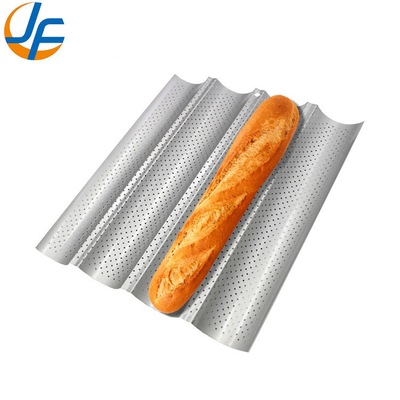 Rk Bakeware 中国-49053 5 パン ノンスティック 600*400 アルミ ユニロック バゲット トレイ / フランスパンパン
