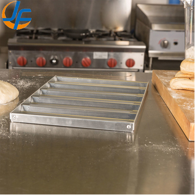 Rk Bakeware 中国-49053 5 パン ノンスティック 600*400 アルミ ユニロック バゲット トレイ / フランスパンパン
