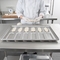 RK Bakeware China Foodservice NSF 0215 ガラスのアルミニ化鋼 丸い端 ハーギーパン パン ハンバーガーパン ベーキングトレイ