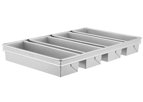 RK ベーキウェア 中国-シカゴ メタリック 4 ストラップ グラス アルミニ化 プルマン パンパン 13 &quot;x 4&quot; x 4&quot;