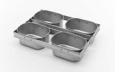RK Bakeware 中国 食品サービス NSF 600g ノンスティック 4ストラップ 農場 ホワイトサンドイッチ パンの缶詰