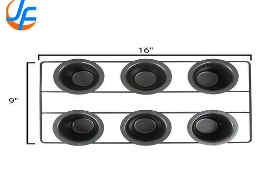 RK Bakeware 中国 食品サービス NSF 6 カップ ステンレス スチール ノンスティック ポップオーバー パン