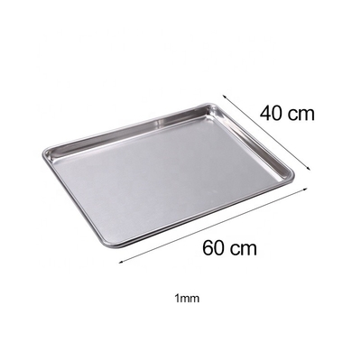 焼物皿 400*600mm 焼物鍋 アルミ皿 40x60 焼物皿 メタルシートパン 1mm 厚さ フラットオーブンのトレイ