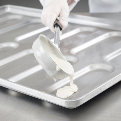 RK Bakeware China Foodservice NSF 0215 ガラスのアルミニ化鋼 丸い端 ハーギーパン パン ハンバーガーパン ベーキングトレイ